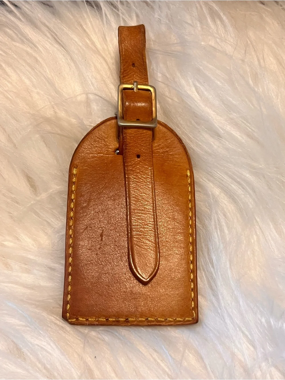 Louis Vuitton vachetta leather Luggage Tag